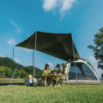 Палатка Naturehike Ango Automatic CNK2550WS010 трёхместная, малая, c навесом, светло-серая с серым — изображение 4