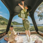 Палатка Naturehike Ango Automatic CNK2550WS010 трёхместная, малая, c навесом, светло-серая с серым — изображение 7