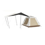 Палатка Naturehike Ango Picnic CNK2450WS021 трёхместная c навесом бежевая c черным — изображение 2