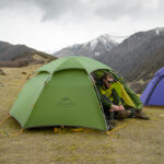 Палатка Naturehike Сloud Peak NH17K240-Y 20D двухместная, зеленая — изображение 5