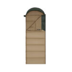 Спальный мешок Naturehike Sunny Day PL02 CNK2550WS028 U250, зеленый с коричневым, молния справа