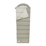 Спальный мешок Naturehike CNK2350WS023 MS300 с капюшоном, зеленый, молния справа