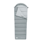 Спальный мешок Naturehike CNK2350WS023 MS300 с капюшоном, серый, молния слева