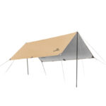Тент Naturehike Cloud CNK2450WS025 150D, 400x292 см для кемпинга, светло-коричневый (без стоек)