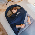 Спальный мешок Naturehike Sunny Day PL02 CNK2550WS028 U450, синий с голубым, молния слева — изображение 10