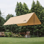 Тент Naturehike Cloud CNK2450WS025 150D, 400x292 см для кемпинга, светло-коричневый (без стоек) — изображение 2