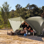 Палатка Naturehike Mongar CNK2550WS037 20D трехместная, зеленый — изображение 3