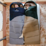 Спальный мешок Naturehike Sunny Day PL02 CNK2550WS028 U250, зеленый с коричневым, молния справа — изображение 6