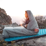 Спальный мешок Naturehike CNK2350WS023 MS500 с капюшоном, серый, молния слева — изображение 7