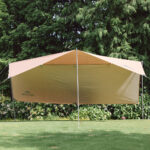 Тент Naturehike Cloud CNK2450WS025 150D, 400x292 см для кемпинга, светло-коричневый (без стоек) — изображение 8